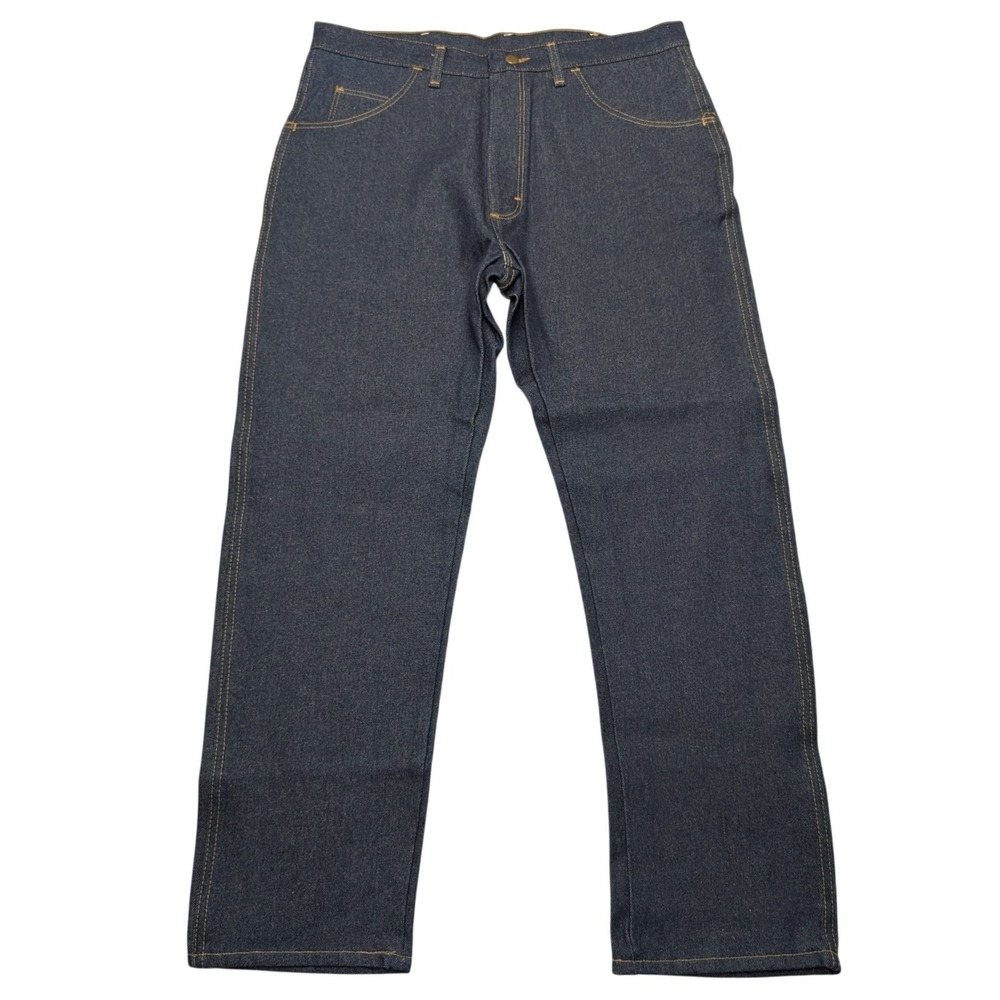 NWT Wrangler Rugged Wear Jeans Mens 36x30 Dark Wash Relaxed Made in USA